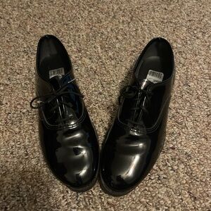 Black Patent Leather Oxford Shoes